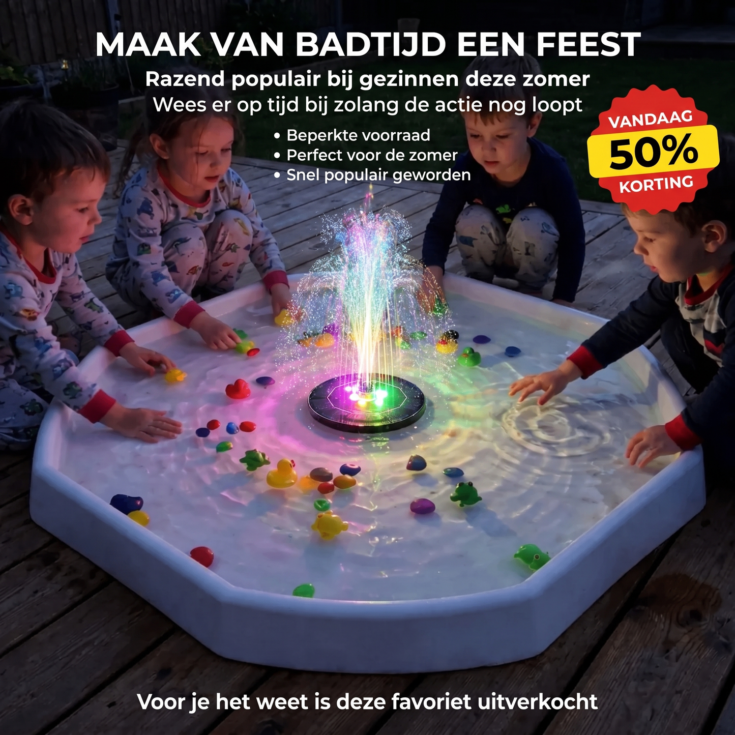 🔥 LAATSTE DAG SALE — SLECHTS €16.99! 🔥 LED Waterfontein Voor Kinderen