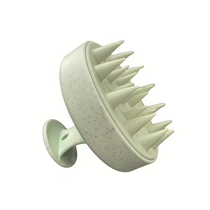 Siliconen hoofdhuidmassager en haarwasborstel