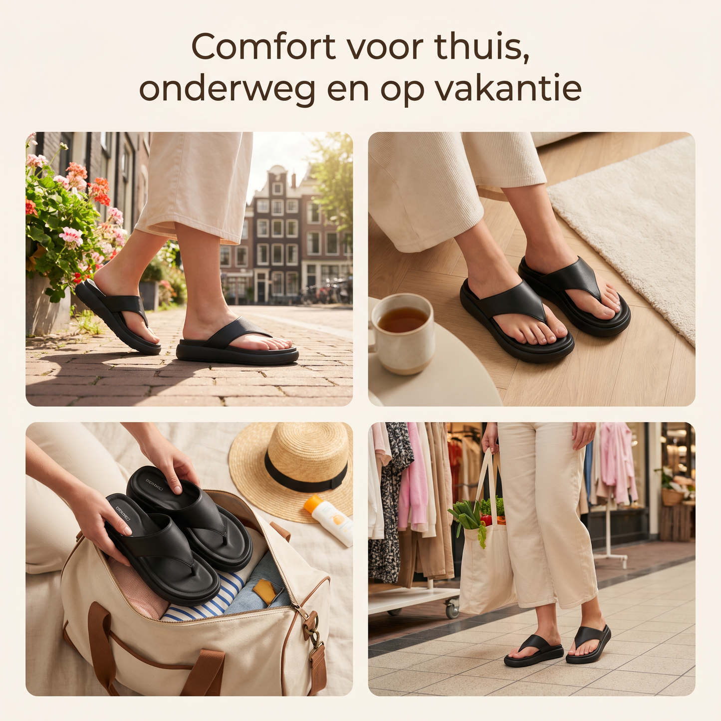 CloudStep Orthopedische Sandalen – Zachte ondersteuning voor vermoeide voeten