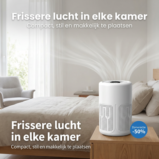 Compacte luchtreiniger – Frissere lucht in elke kamer