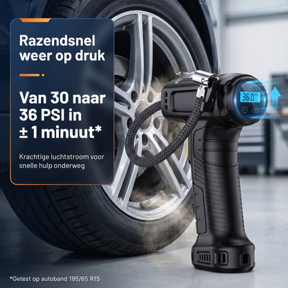 Draadloze bandenpomp – Draagbare luchtpomp voor auto, fiets en thuis