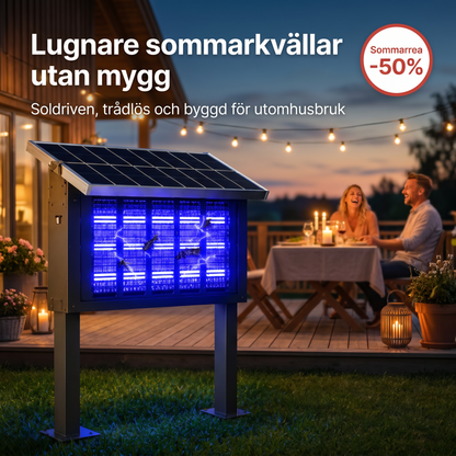 Solar – Soldriven muggenvanger voor rustige zomeravonden