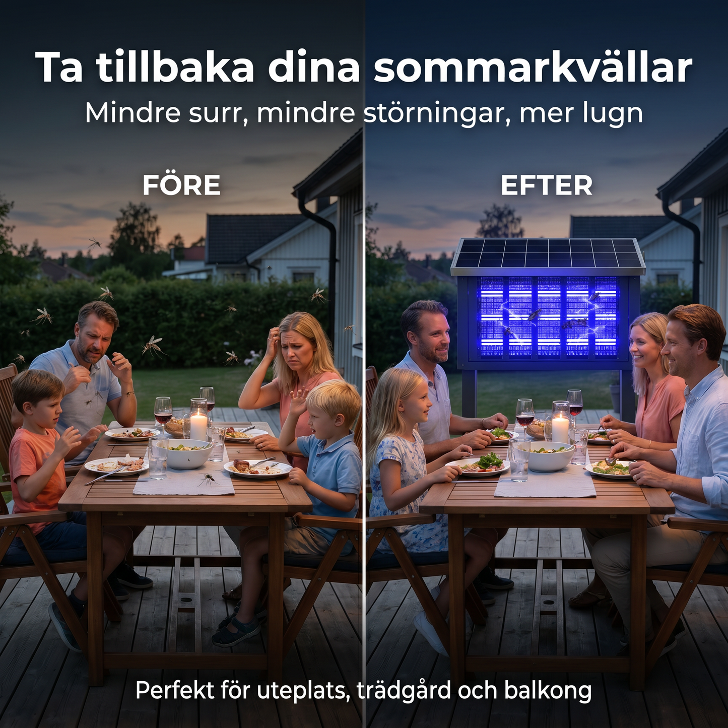 Solar – Soldriven muggenvanger voor rustige zomeravonden