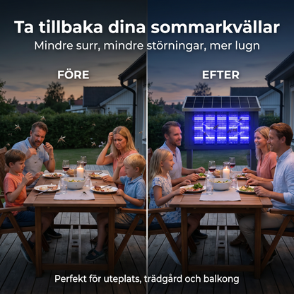 Solar – Soldriven muggenvanger voor rustige zomeravonden