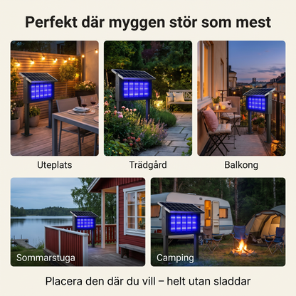 Solar – Soldriven muggenvanger voor rustige zomeravonden