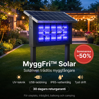 Solar – Soldriven muggenvanger voor rustige zomeravonden