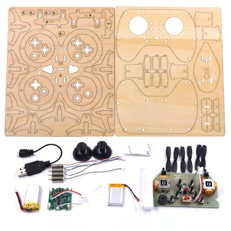 🔥 LAATSTE DAG SALE — SLECHTS €49.99! 🔥 Doe-het-zelf bouwpakket voor kinderen om een houten drone te bouwen
