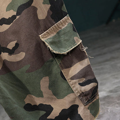 ⏰🔥 50% korting voor beperkte tijd + gratis verzending 🔥⏰ Camouflage cargo-short met studs voor heren